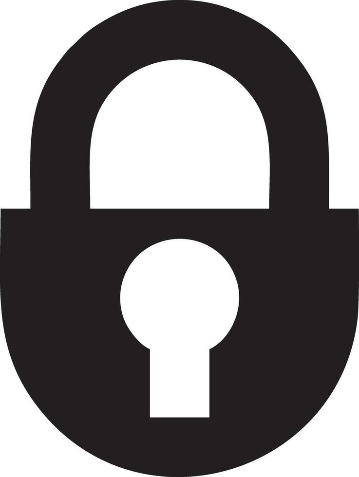 Lock security icon symbol vector image. Illustration of the key secure access system vector design. EPS 10