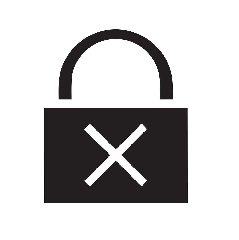 Lock security icon symbol vector image. Illustration of the key secure access system vector design. EPS 10