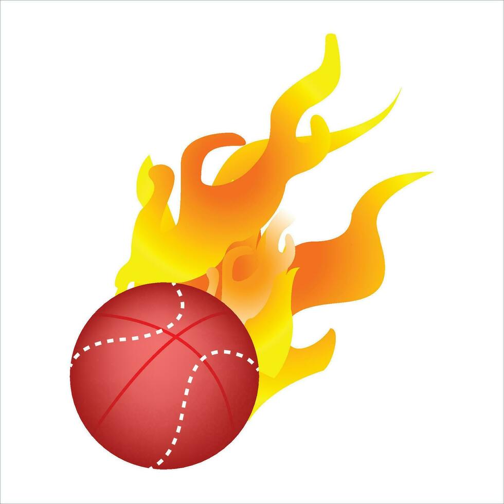 el pelota fuego vector Arte y ilustración