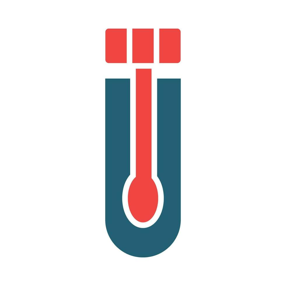 Swab Glyph Two Color Icon For Personal And Commercial Use. vector