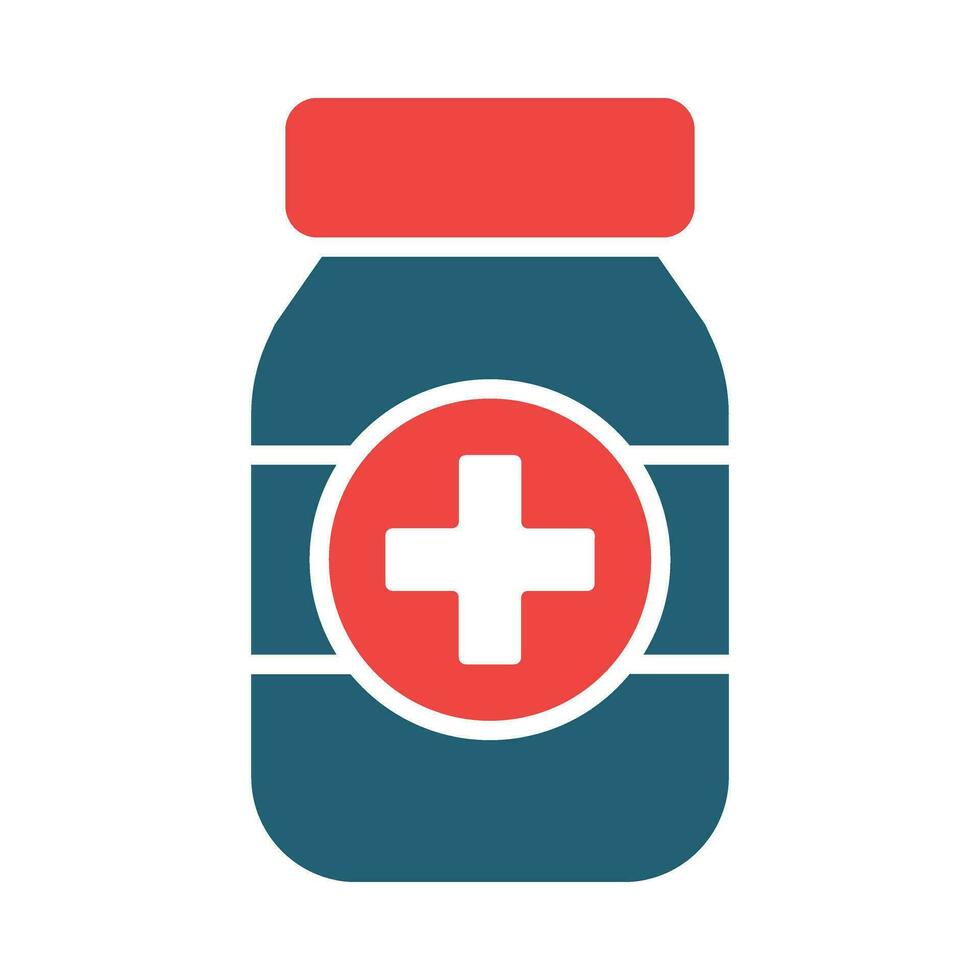 Immunity Glyph Two Color Icon For Personal And Commercial Use. vector