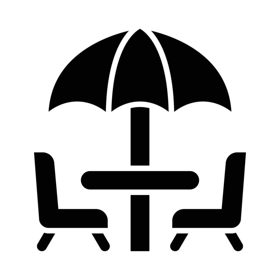 Terrace Vector Glyph Icon For Personal And Commercial Use.