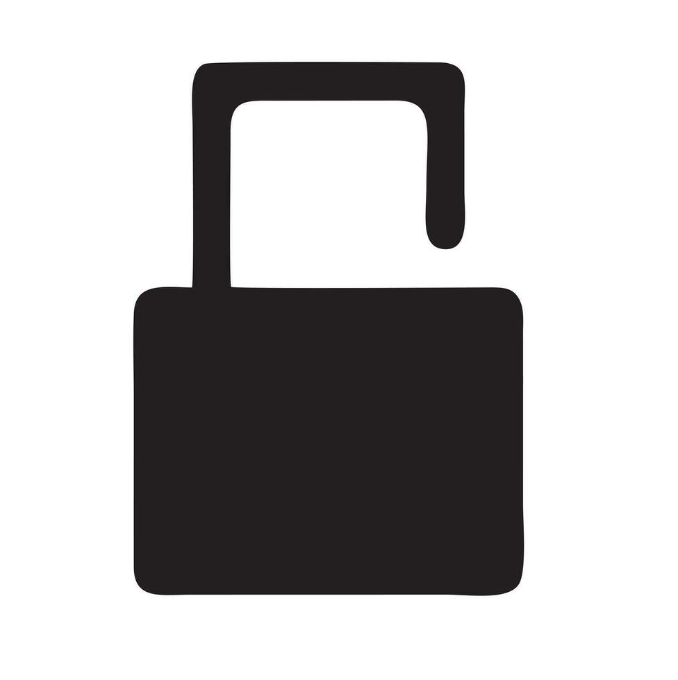 Lock security icon symbol vector image. Illustration of the key secure access system vector design. EPS 10