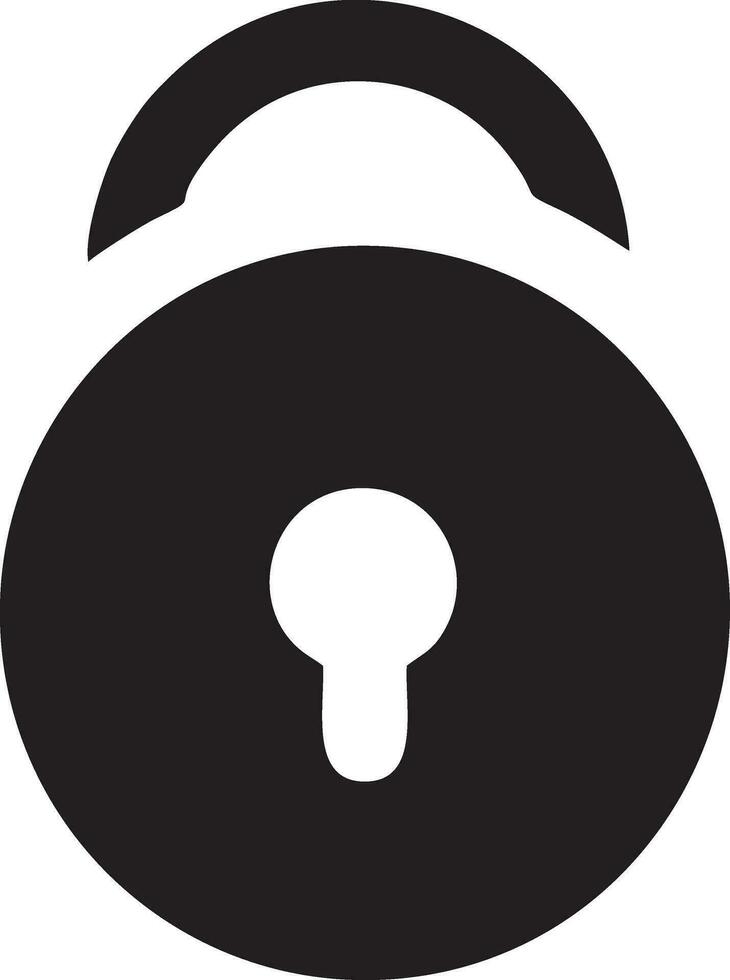 Lock security icon symbol vector image. Illustration of the key secure access system vector design. EPS 10