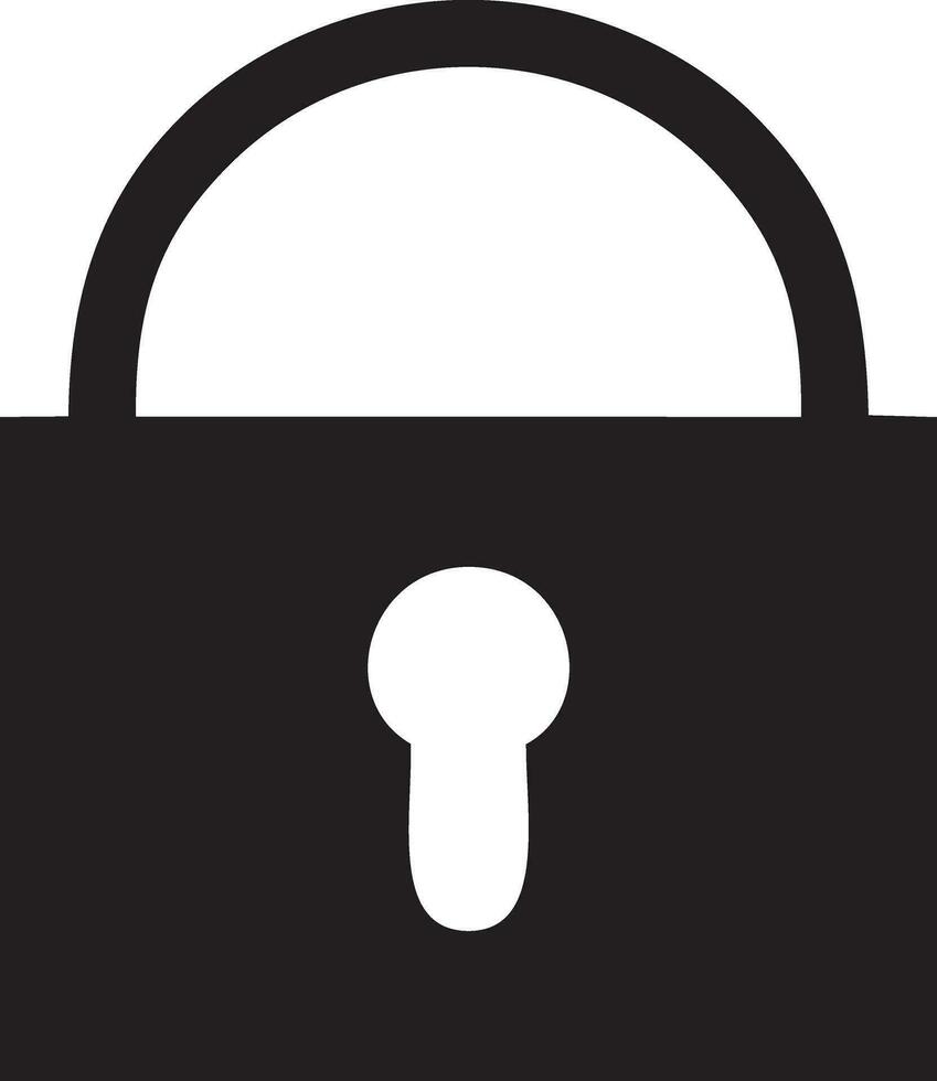 Lock security icon symbol vector image. Illustration of the key secure access system vector design. EPS 10