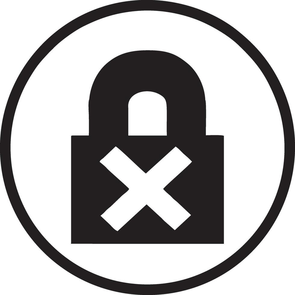 Lock security icon symbol vector image. Illustration of the key secure access system vector design. EPS 10