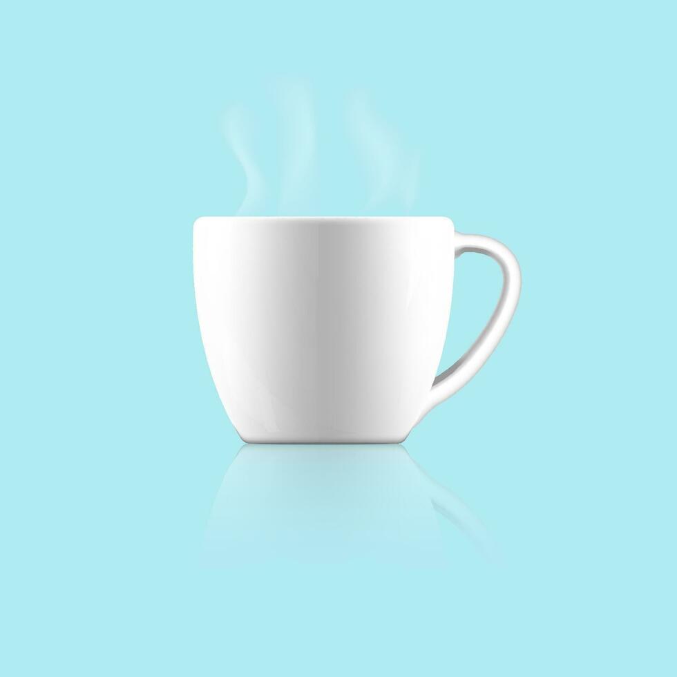 Ceramic tea or coffee cup. vector