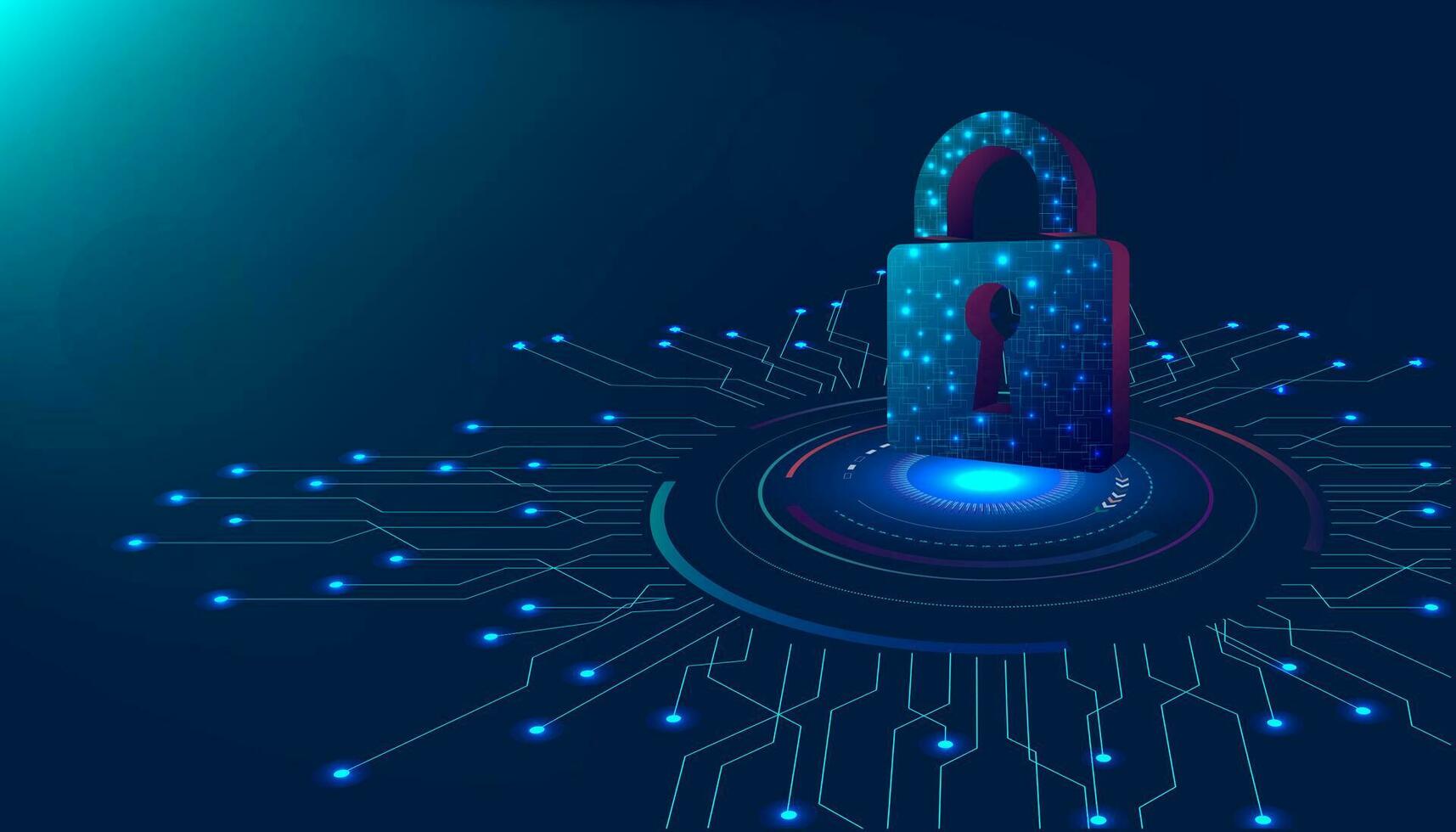 Cyber security design. vector