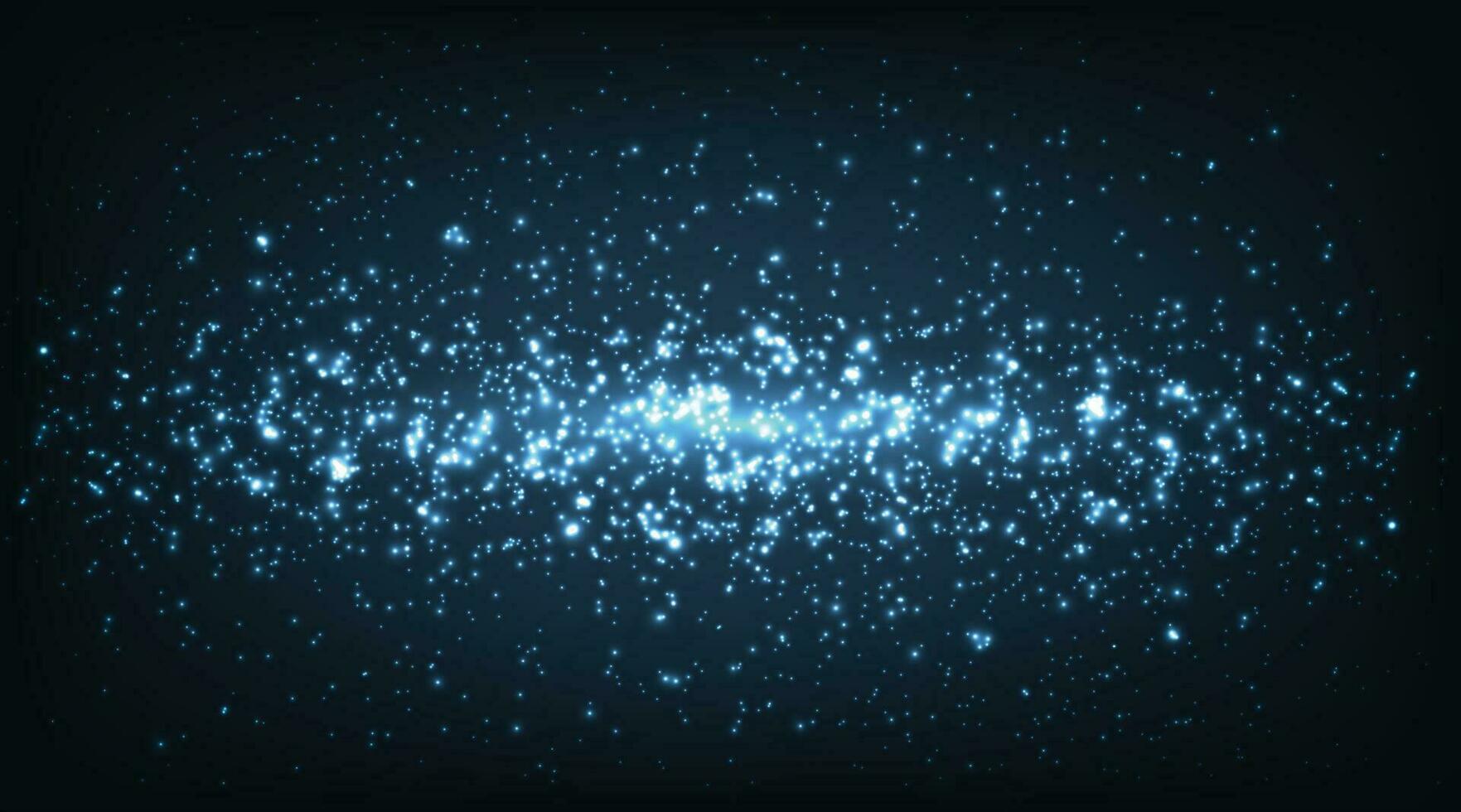 Blue sparkles background. vector