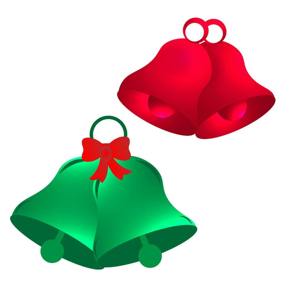 Unique Christmas bell vector clipart design