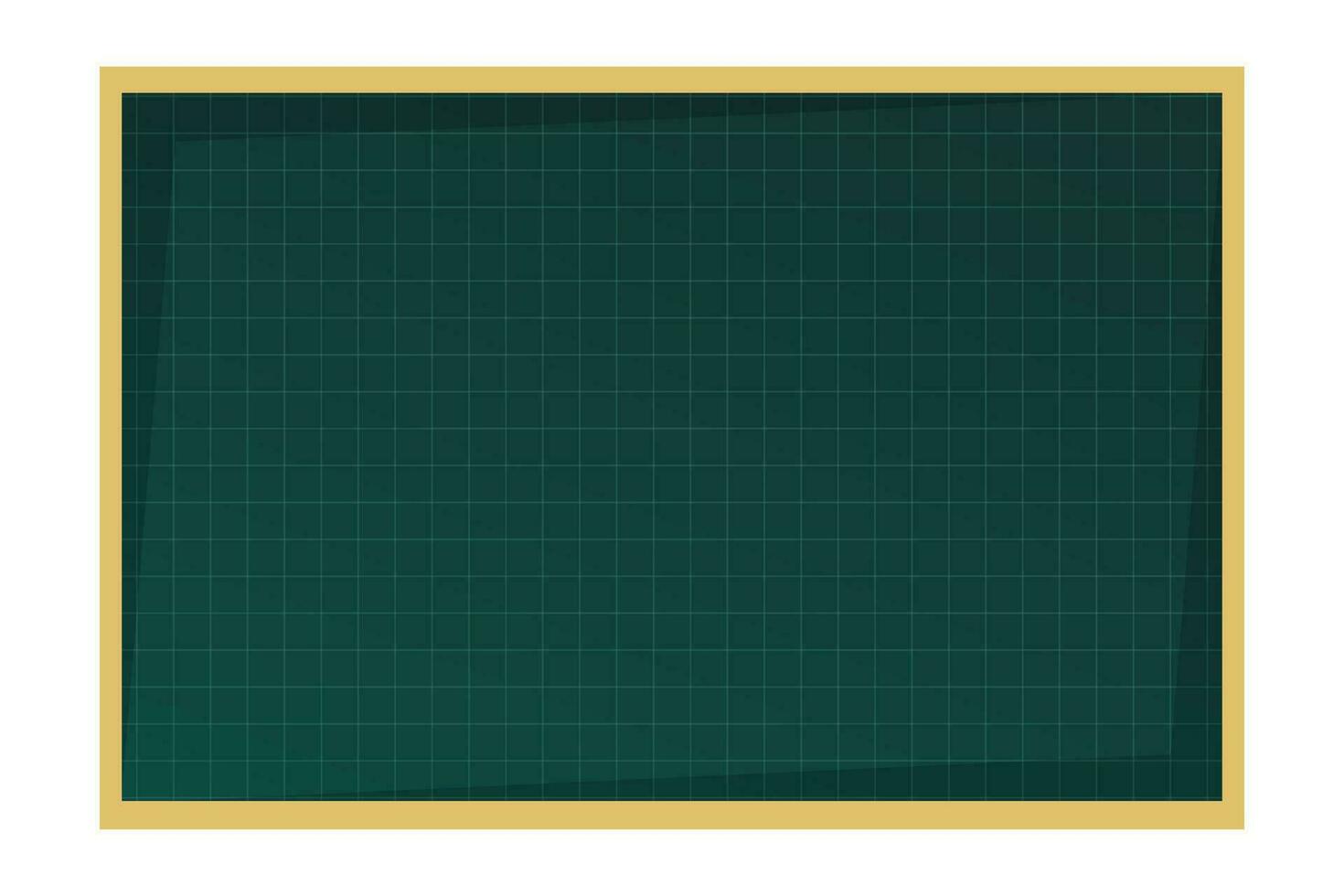 Template of a green board on white background vector