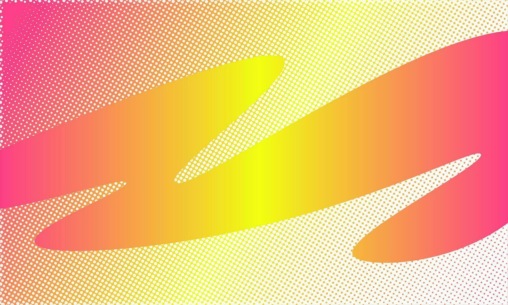 Abstract gradient sunset with comic book halftone texture. Vector illustration