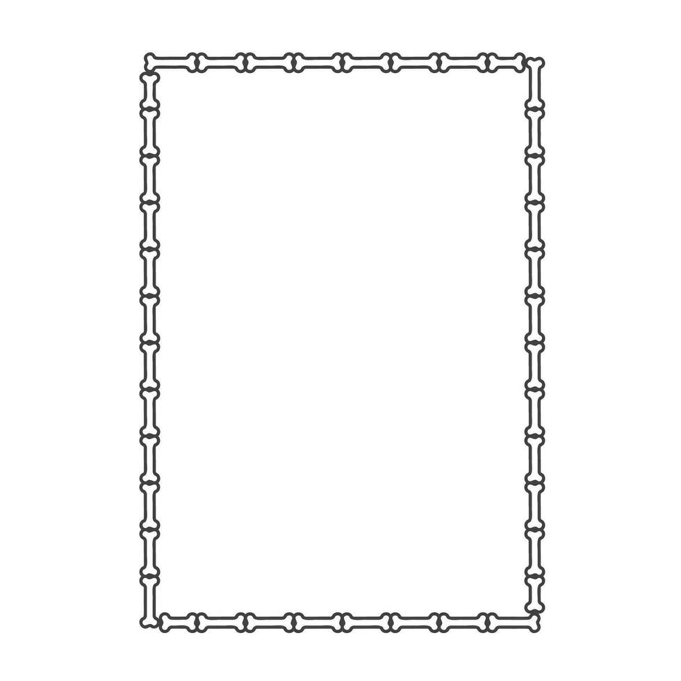 Skull frame rectangle halloween vector. vector