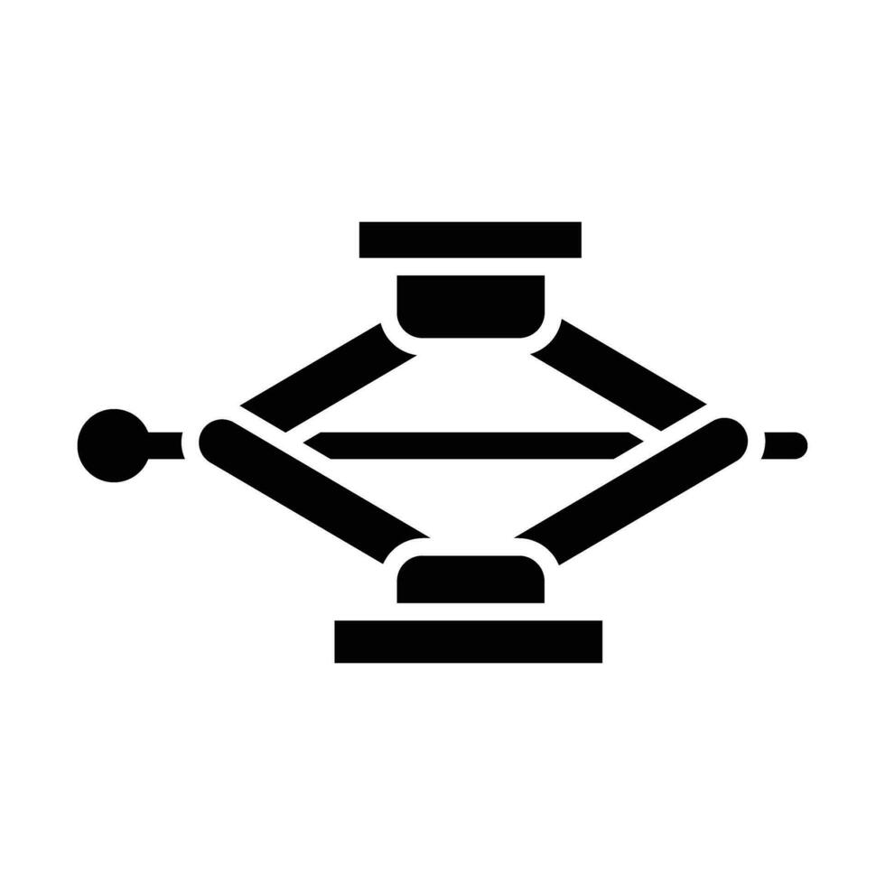 Car Jack Vector Glyph Icon For Personal And Commercial Use.