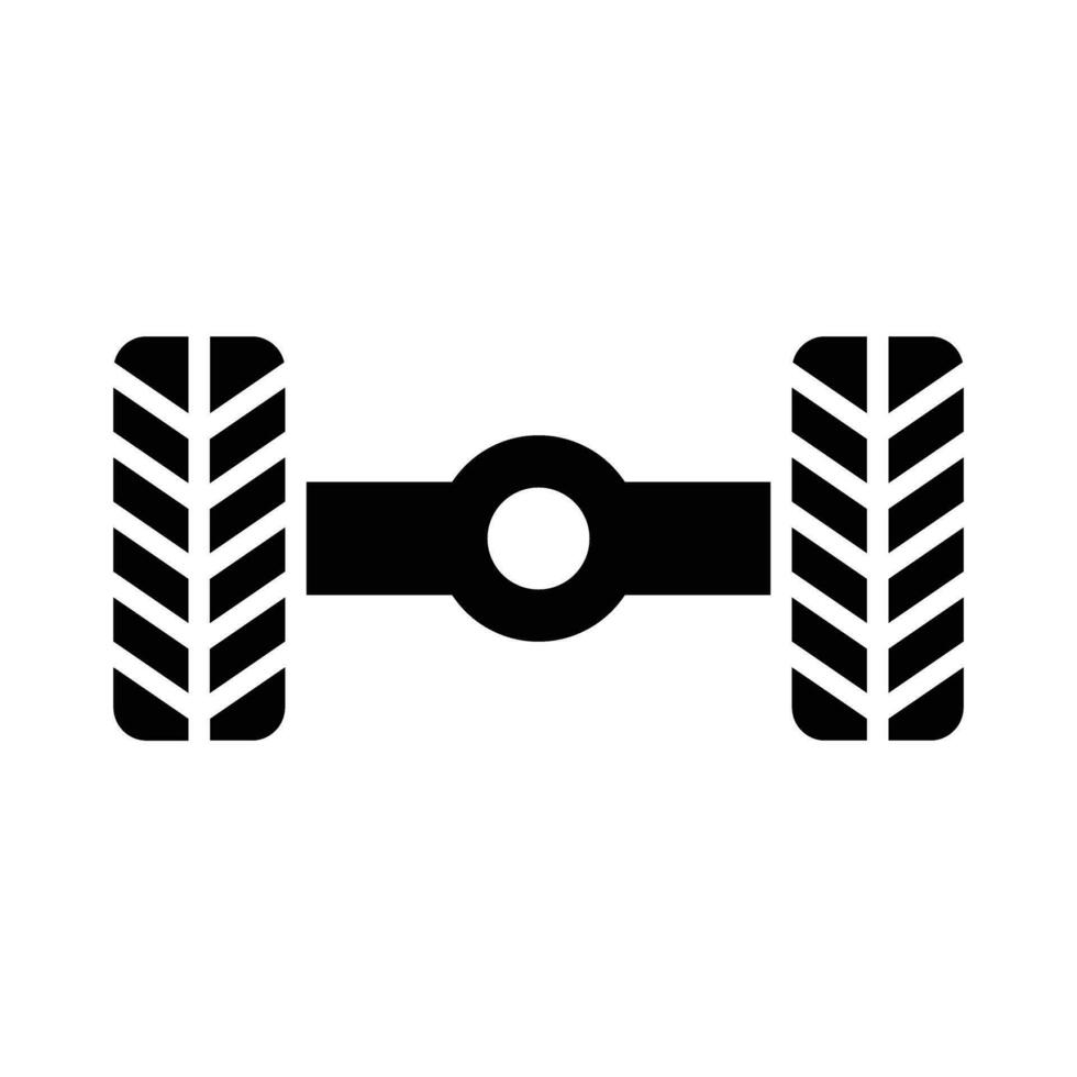 Wheel Alignment Vector Glyph Icon For Personal And Commercial Use.
