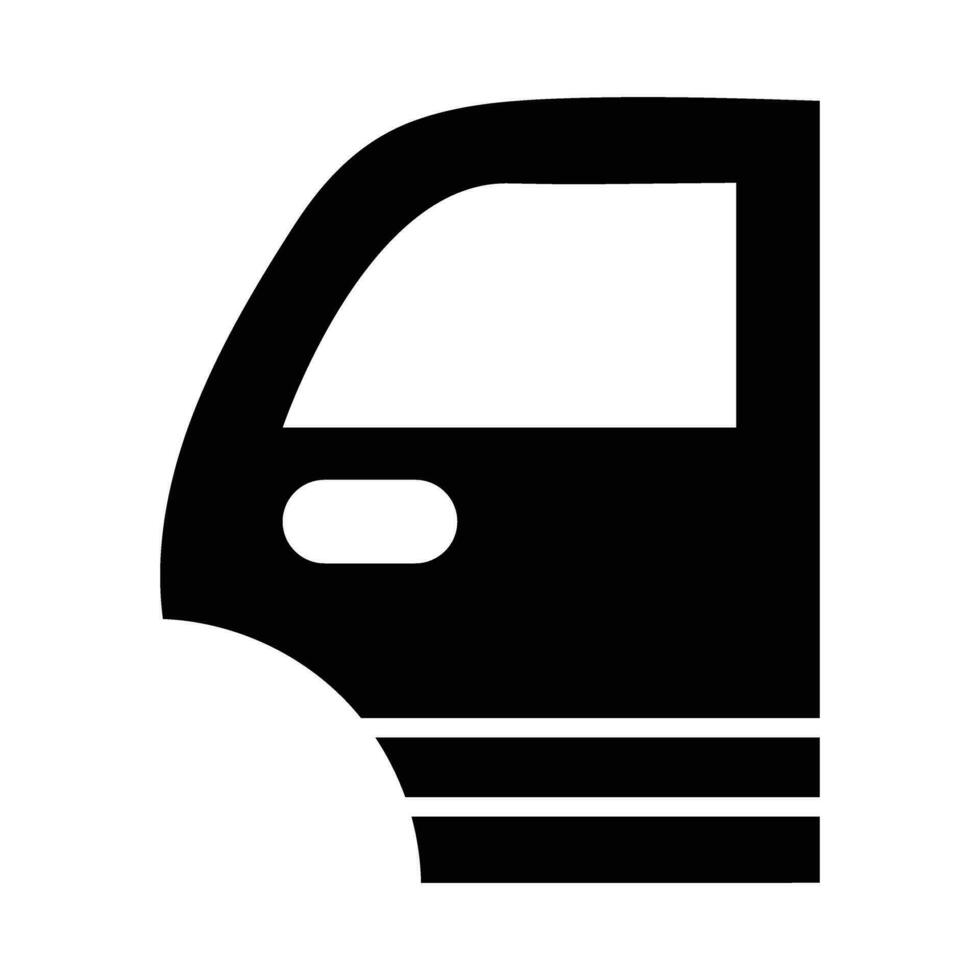 Car Door Vector Glyph Icon For Personal And Commercial Use.