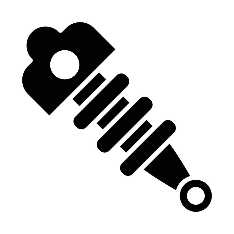Shock Absorber Vector Glyph Icon For Personal And Commercial Use.