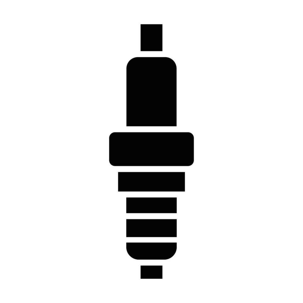 Spark Plug Vector Glyph Icon For Personal And Commercial Use.