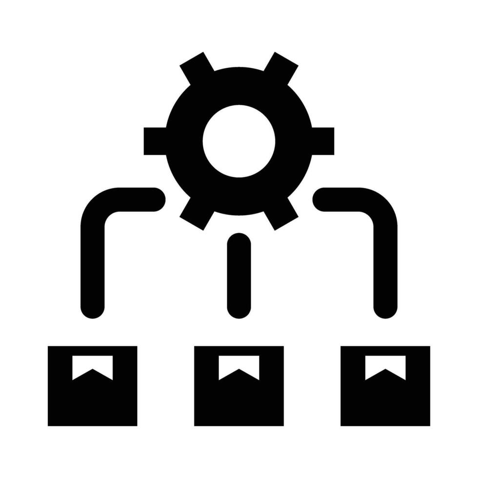 Workflow Vector Glyph Icon For Personal And Commercial Use.