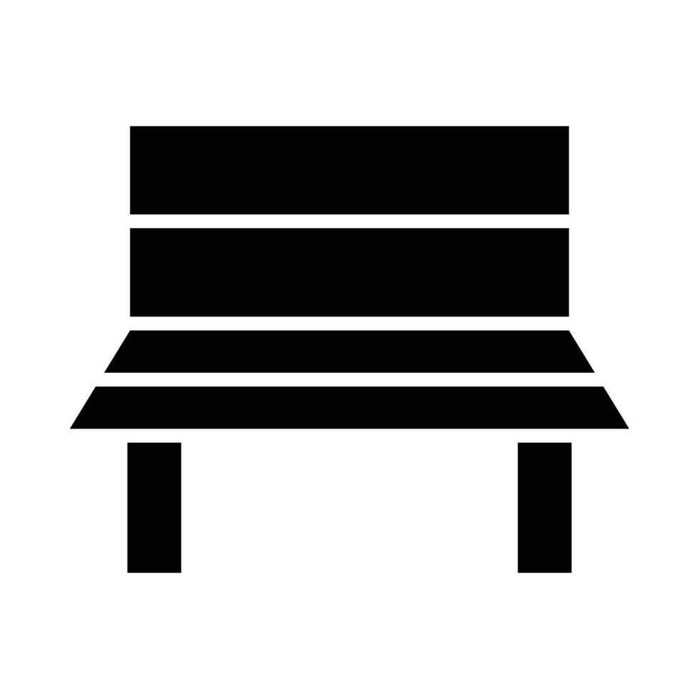 Bench Vector Glyph Icon For Personal And Commercial Use.