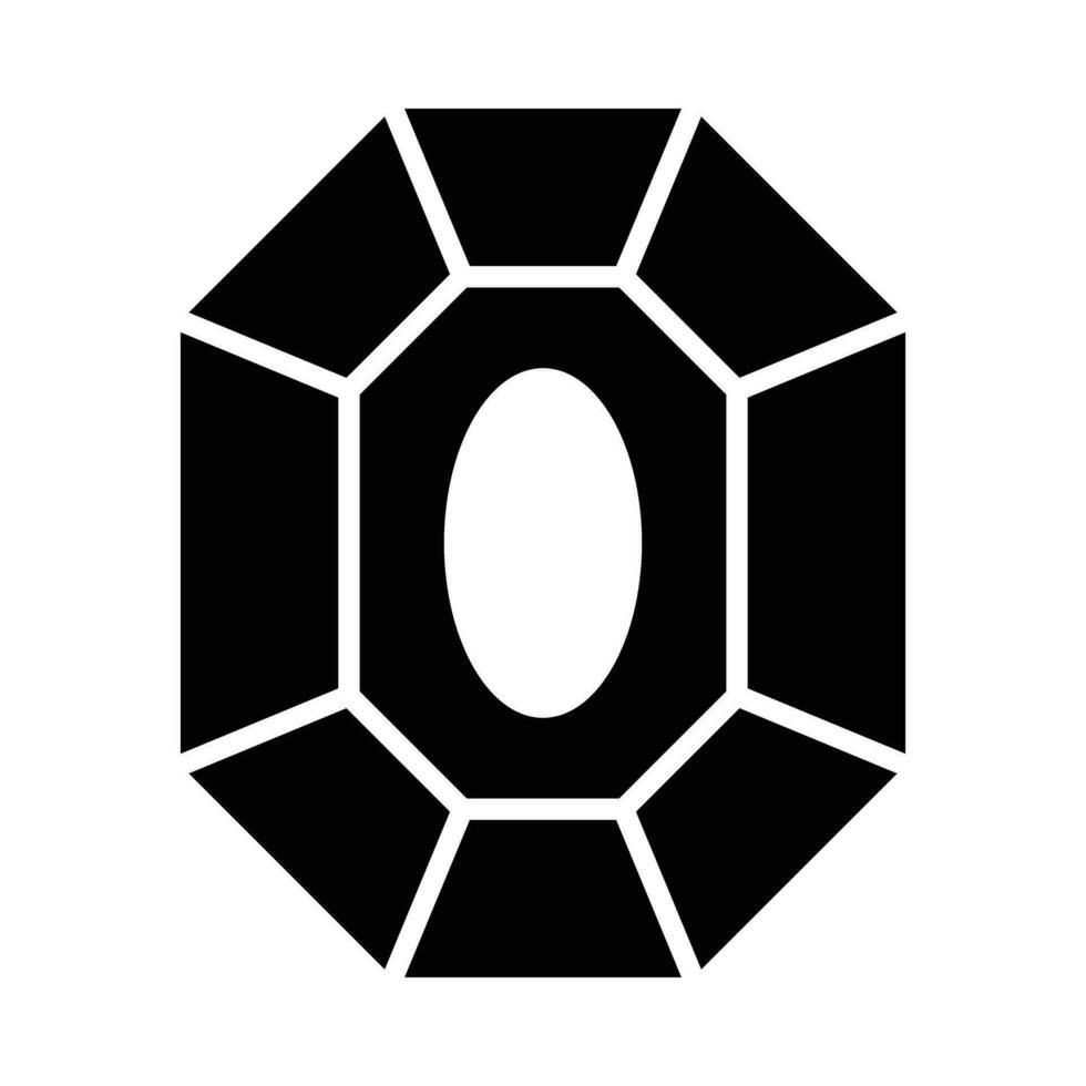 Crystal Vector Glyph Icon For Personal And Commercial Use.
