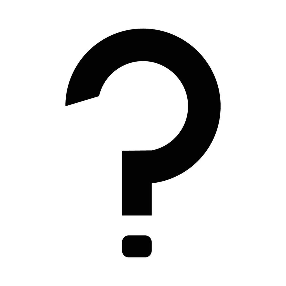 Question Vector Glyph Icon For Personal And Commercial Use.