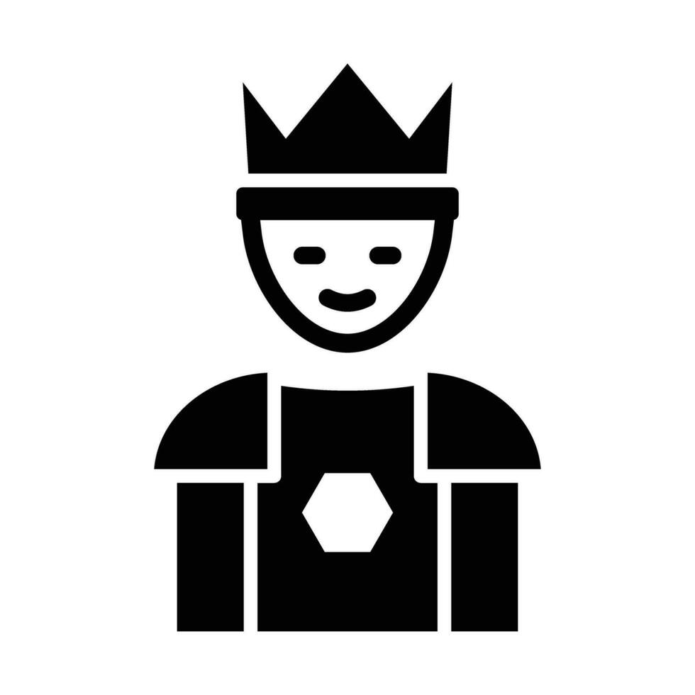 Prince Vector Glyph Icon For Personal And Commercial Use.
