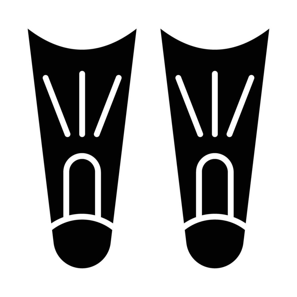 Fins Vector Glyph Icon For Personal And Commercial Use.