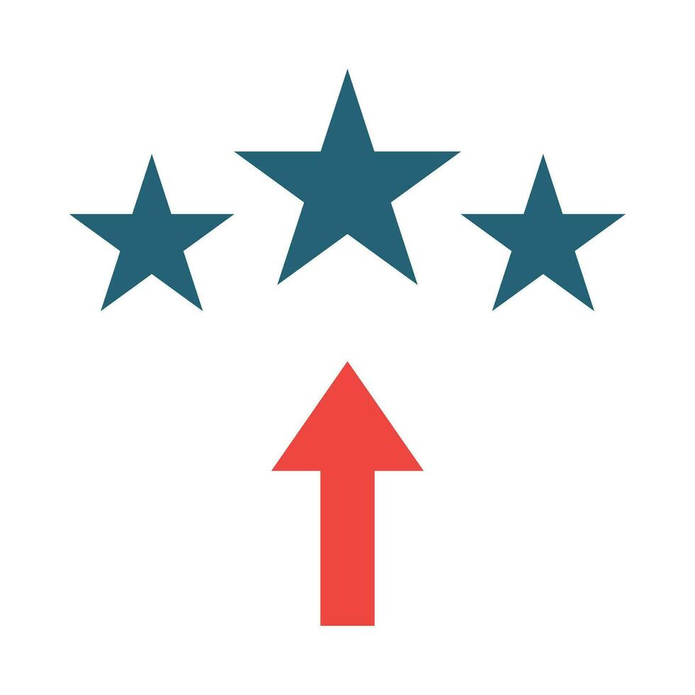 Rating Glyph Two Color Icon For Personal And Commercial Use. vector