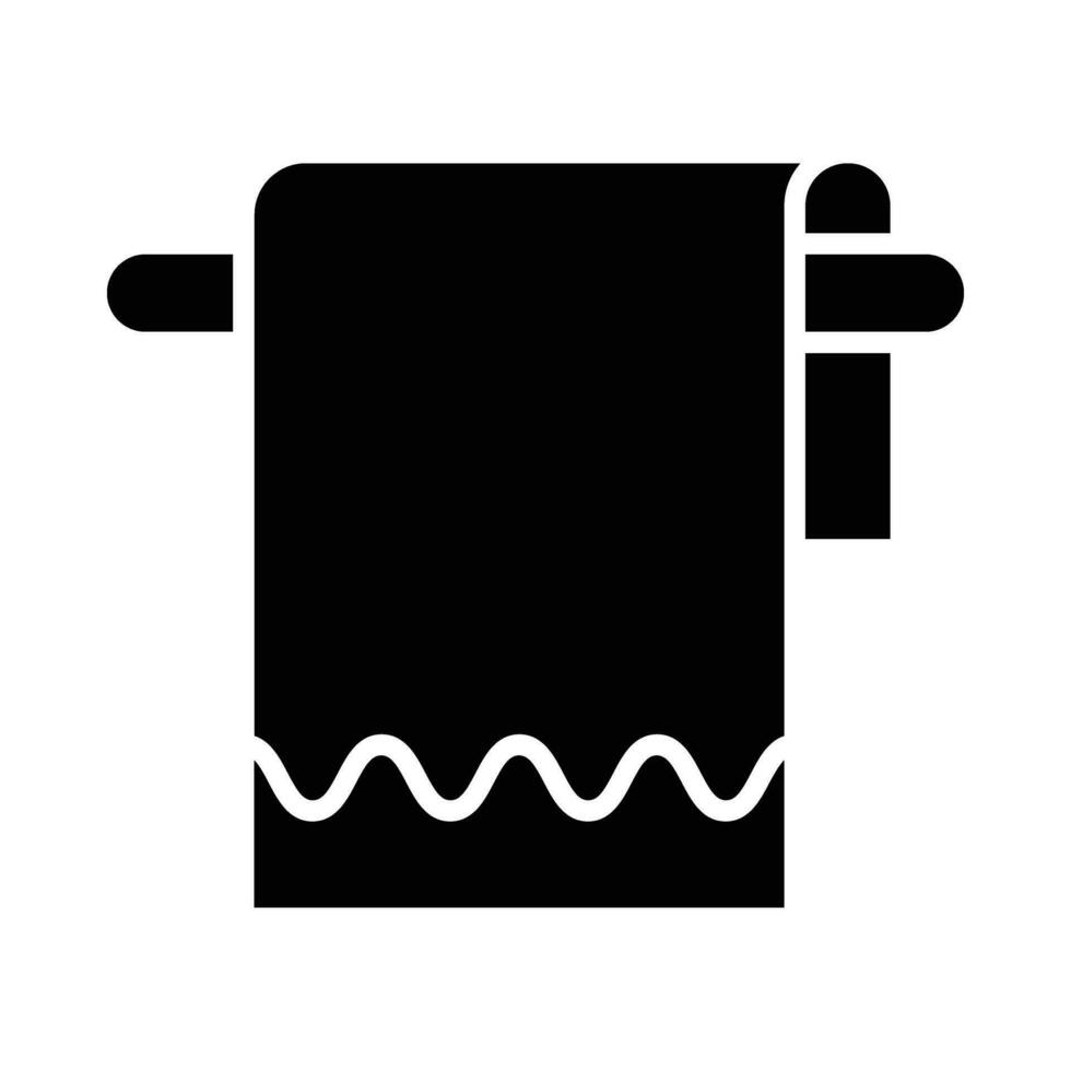 Towel Vector Glyph Icon For Personal And Commercial Use.