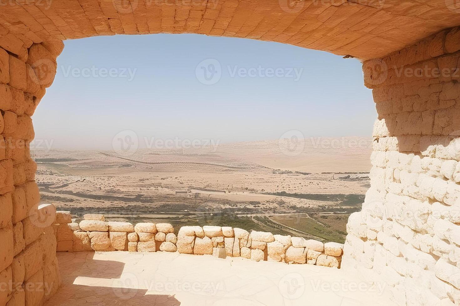 increíble paisajes de Israel, puntos de vista de el santo tierra ai generativo foto