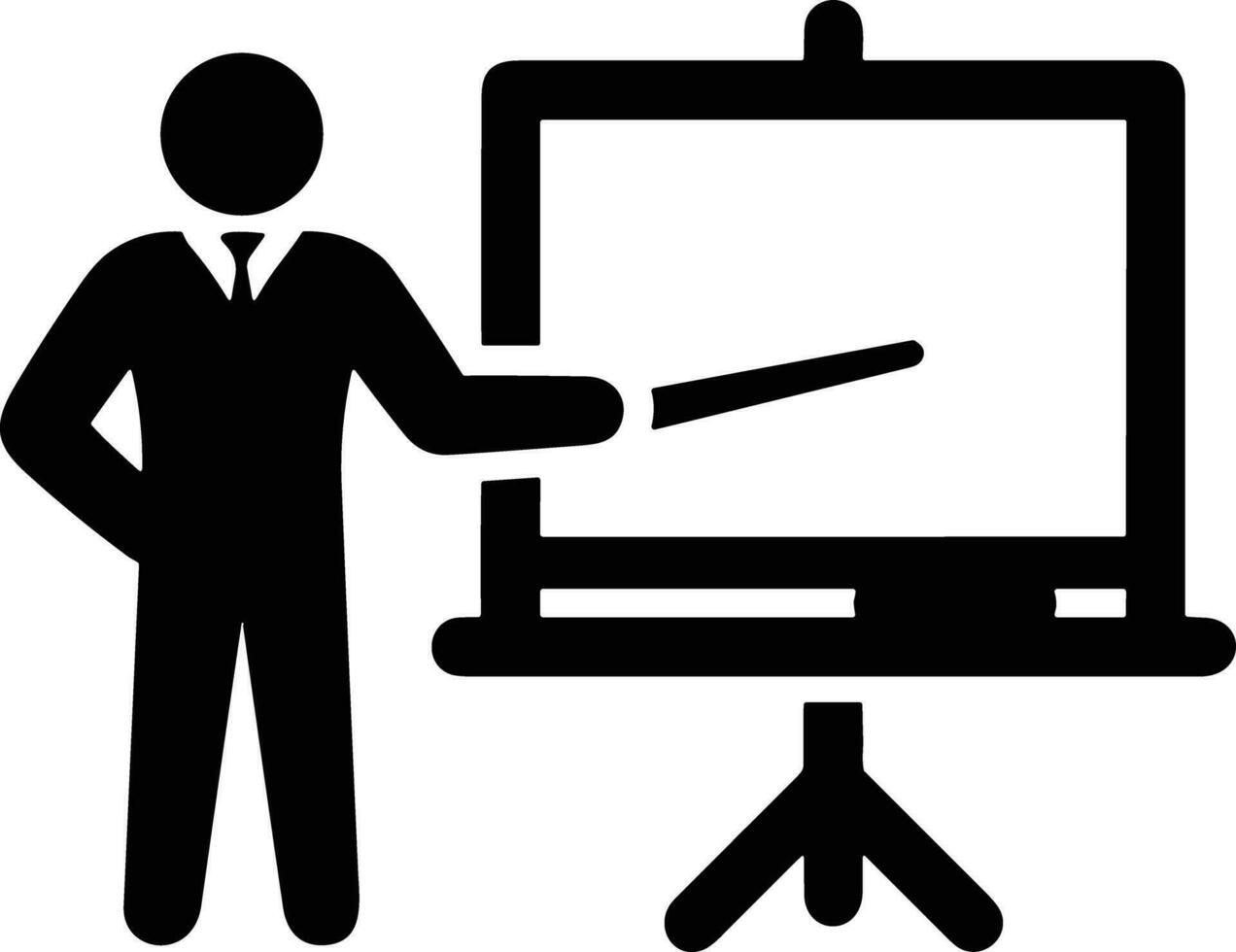 Teacher icon symbol vector image. Illustration of the training business school classroom icon design image.