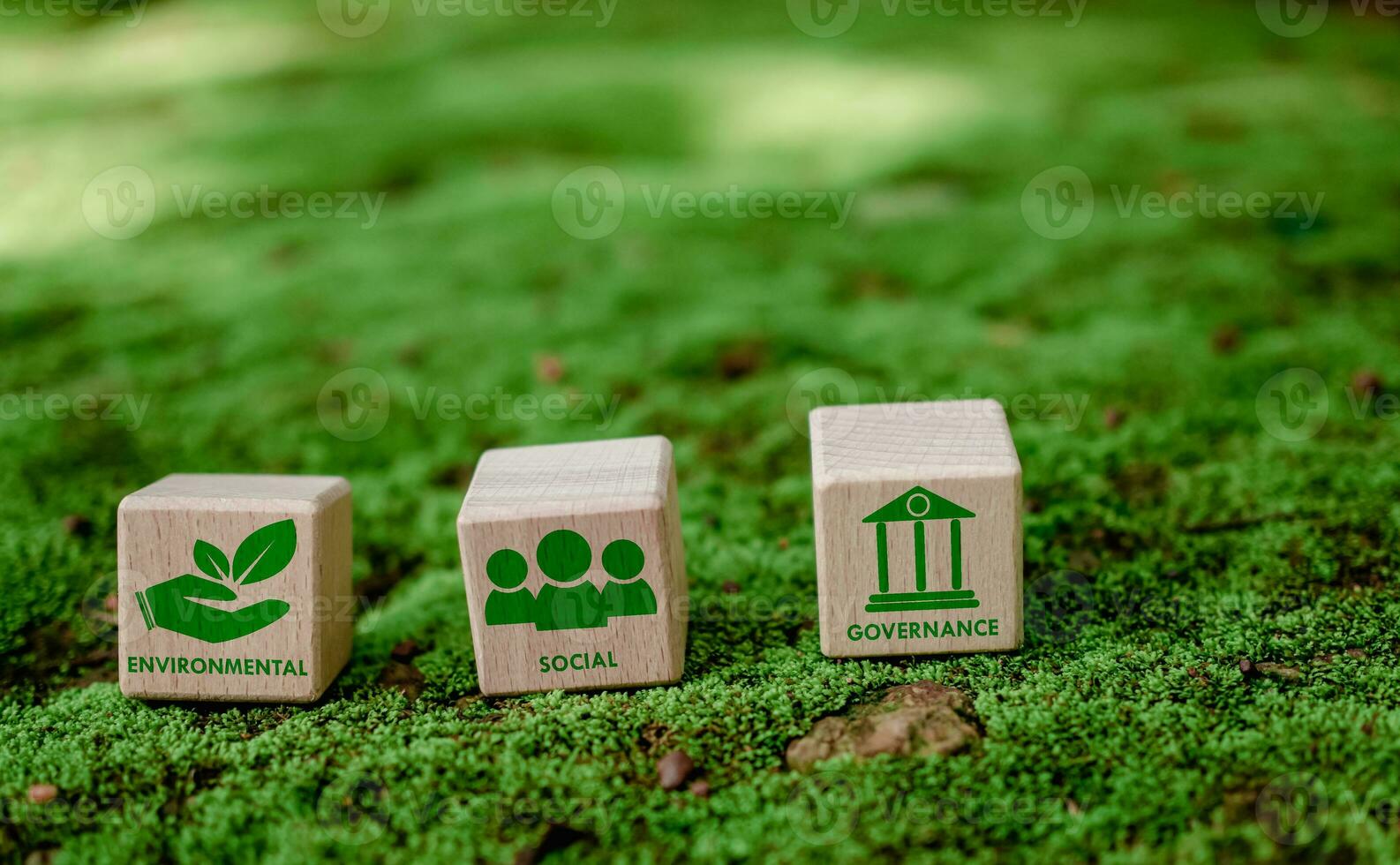 ESG concept for environment, society and governance in sustainable. business responsible environmental. photo