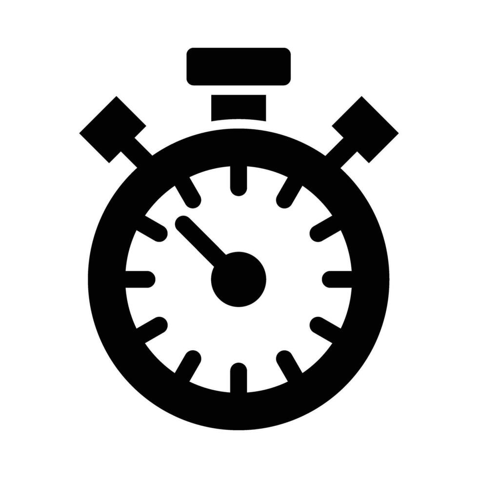 Chronometer Vector Glyph Icon For Personal And Commercial Use.