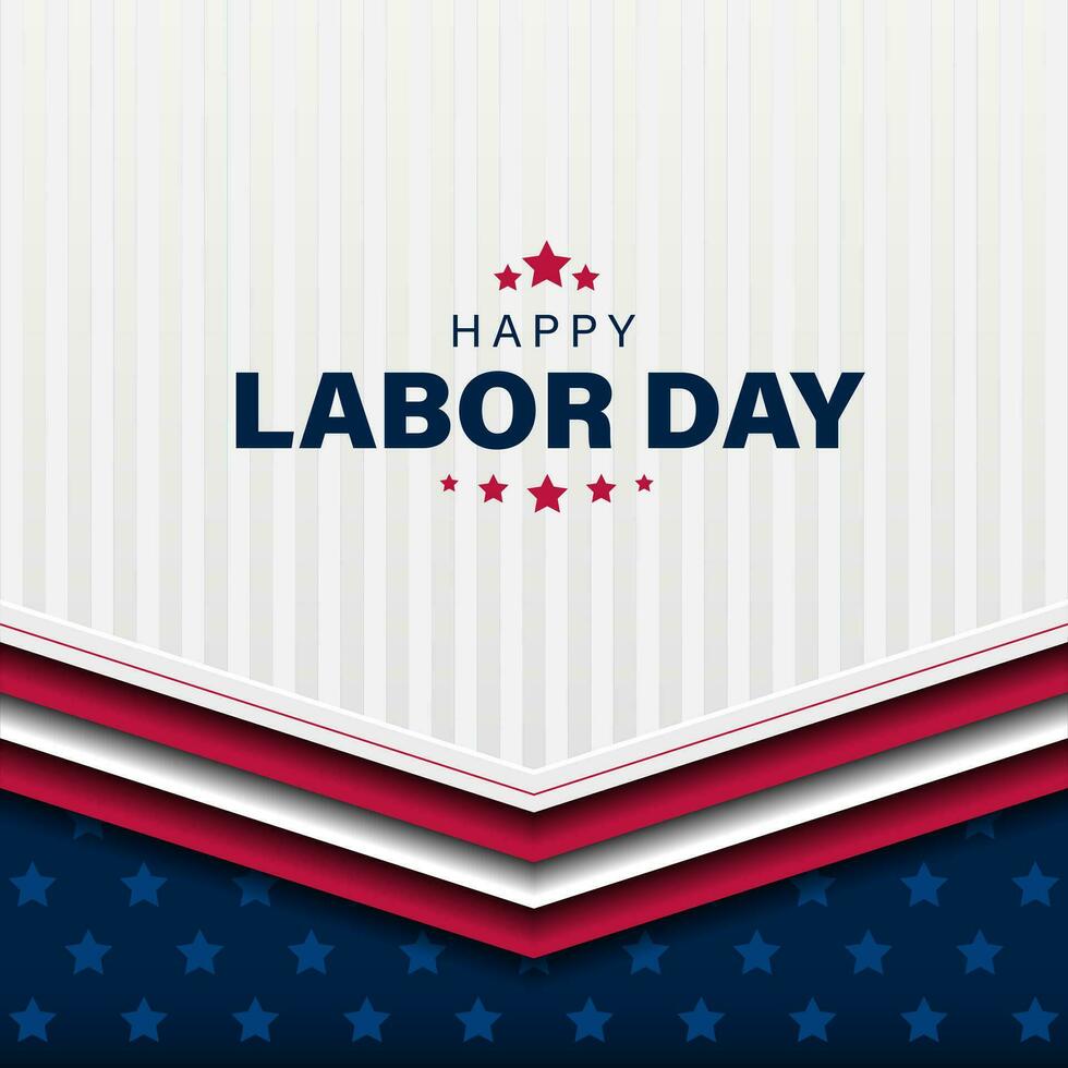 Happy labor day in United States of America background vector illustration