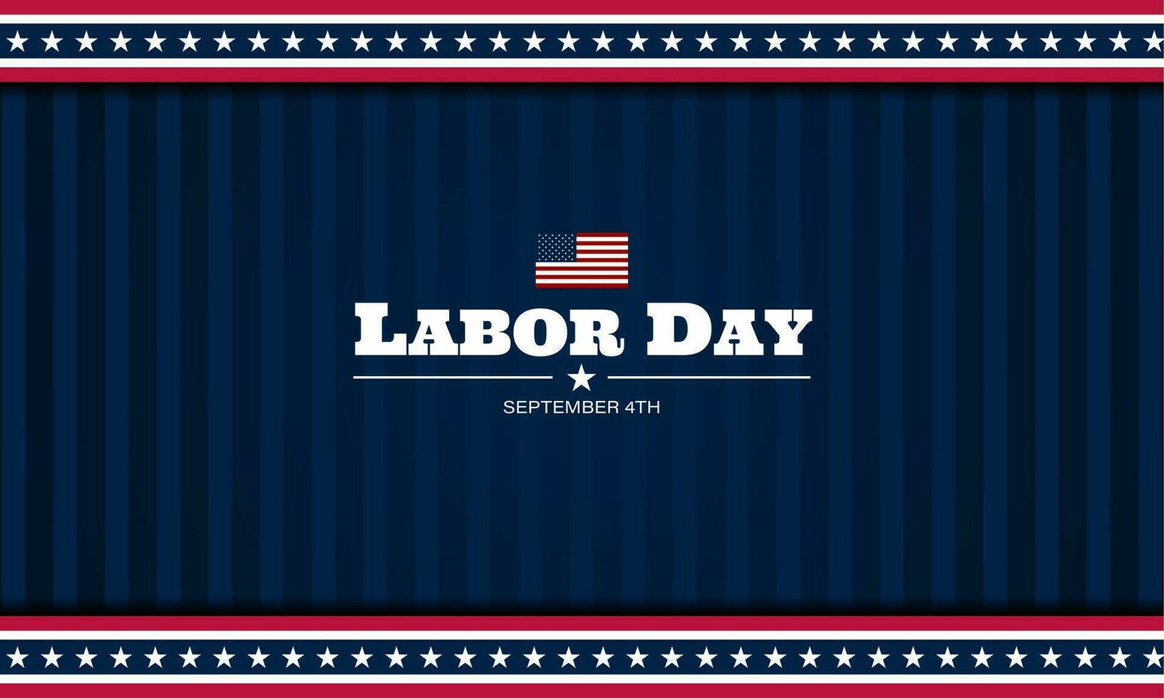 Happy labor day in United States of America background vector illustration