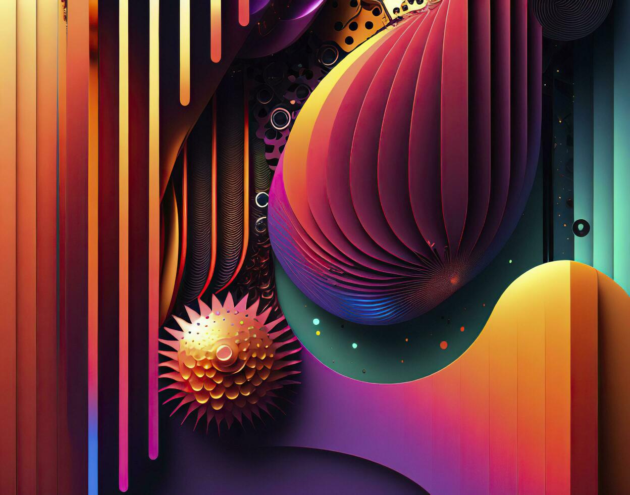 Abstract background with a mix of organic and mechanical elements. AI generated photo