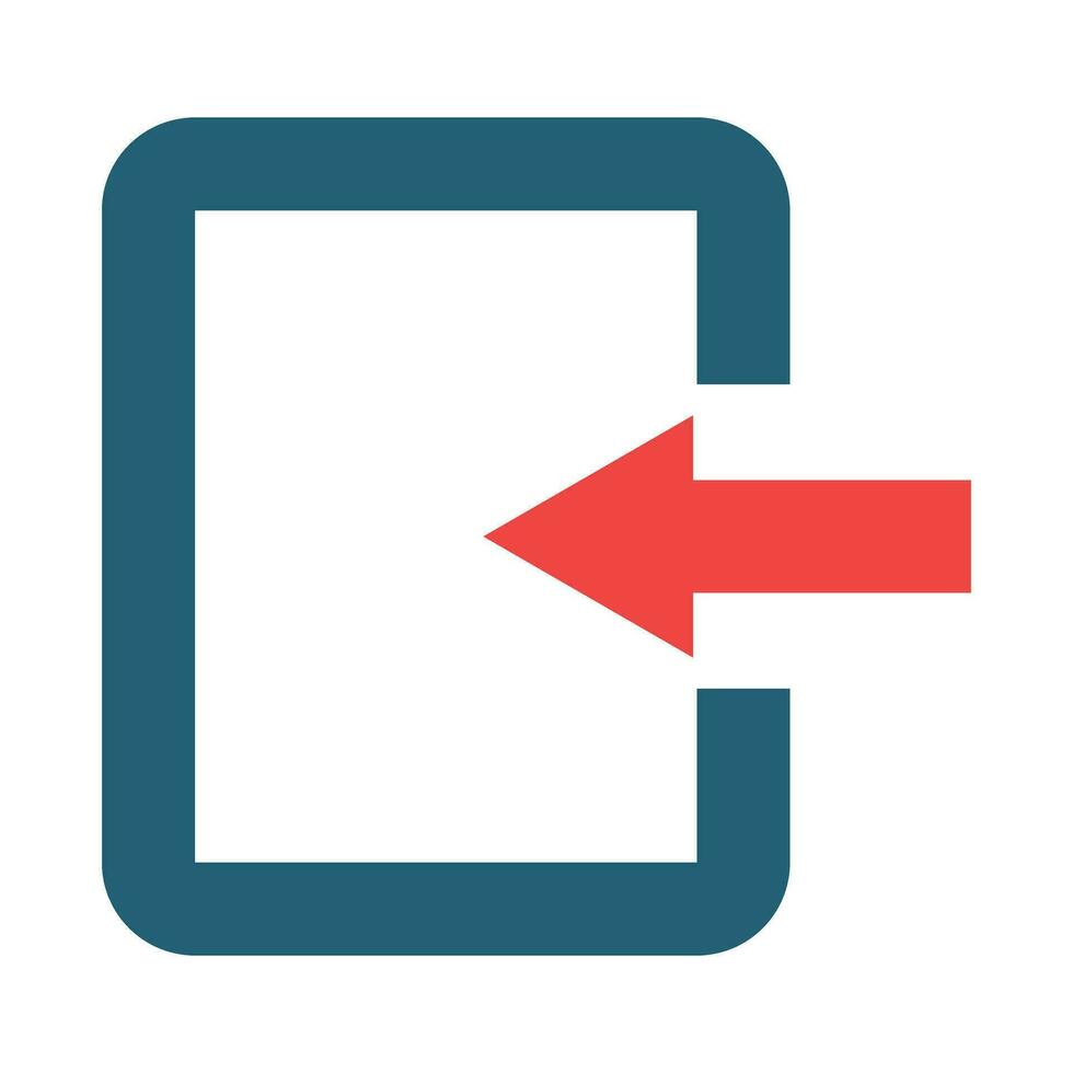 Sign In Glyph Two Color Icon For Personal And Commercial Use. vector