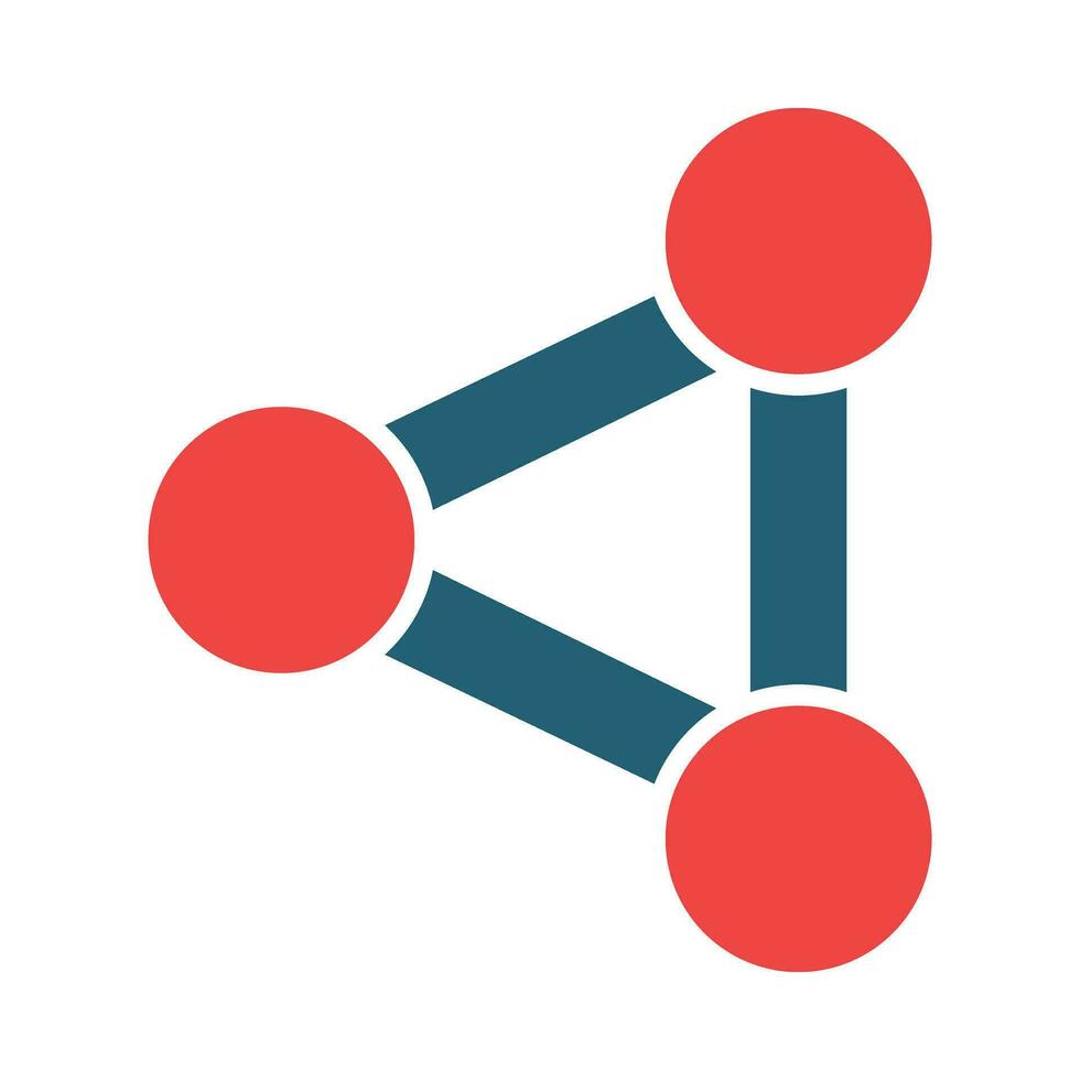 Share Glyph Two Color Icon For Personal And Commercial Use. vector