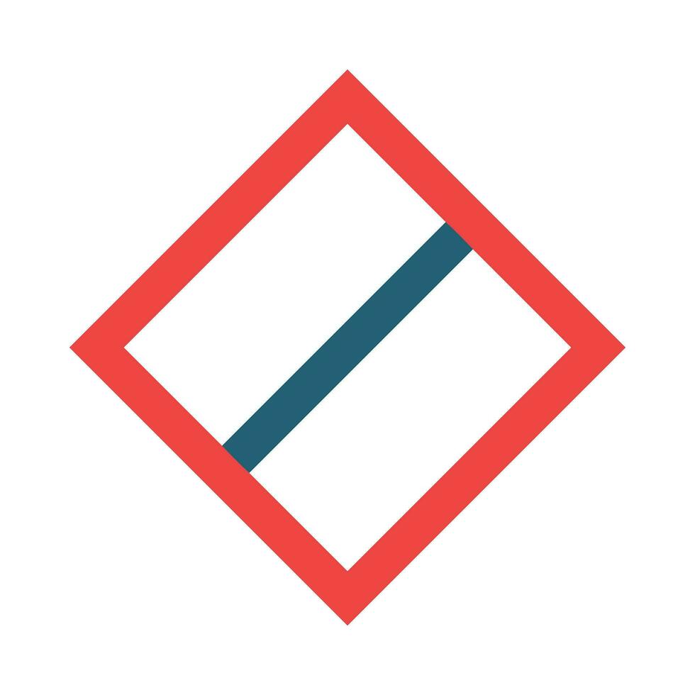 End Of Priority Glyph Two Color Icon For Personal And Commercial Use. vector