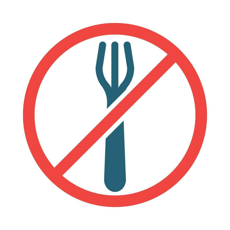 Starvation Glyph Two Color Icon For Personal And Commercial Use. vector