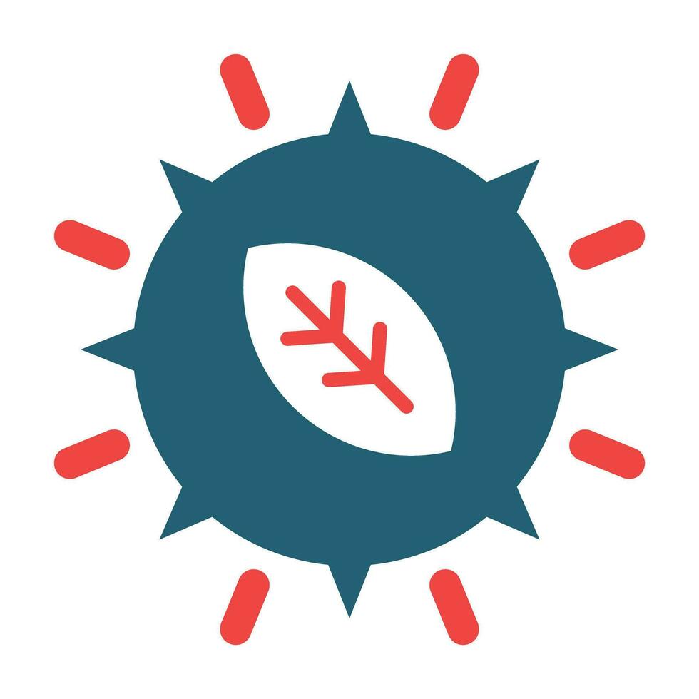 Photosynthesis Glyph Two Color Icon For Personal And Commercial Use. vector