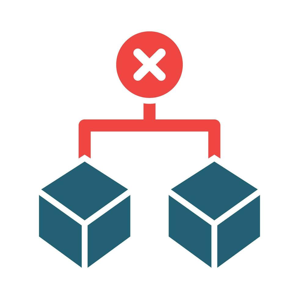 Embargo Glyph Two Color Icon For Personal And Commercial Use. vector
