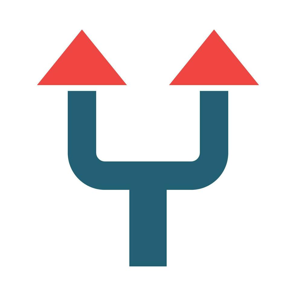 Split Glyph Two Color Icon For Personal And Commercial Use. vector