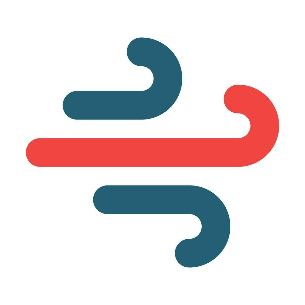 Wind Glyph Two Color Icon For Personal And Commercial Use. vector
