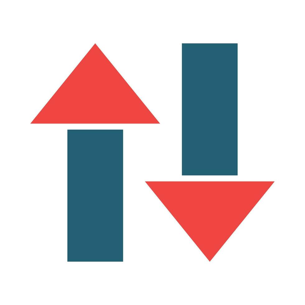 Sort Glyph Two Color Icon For Personal And Commercial Use. vector
