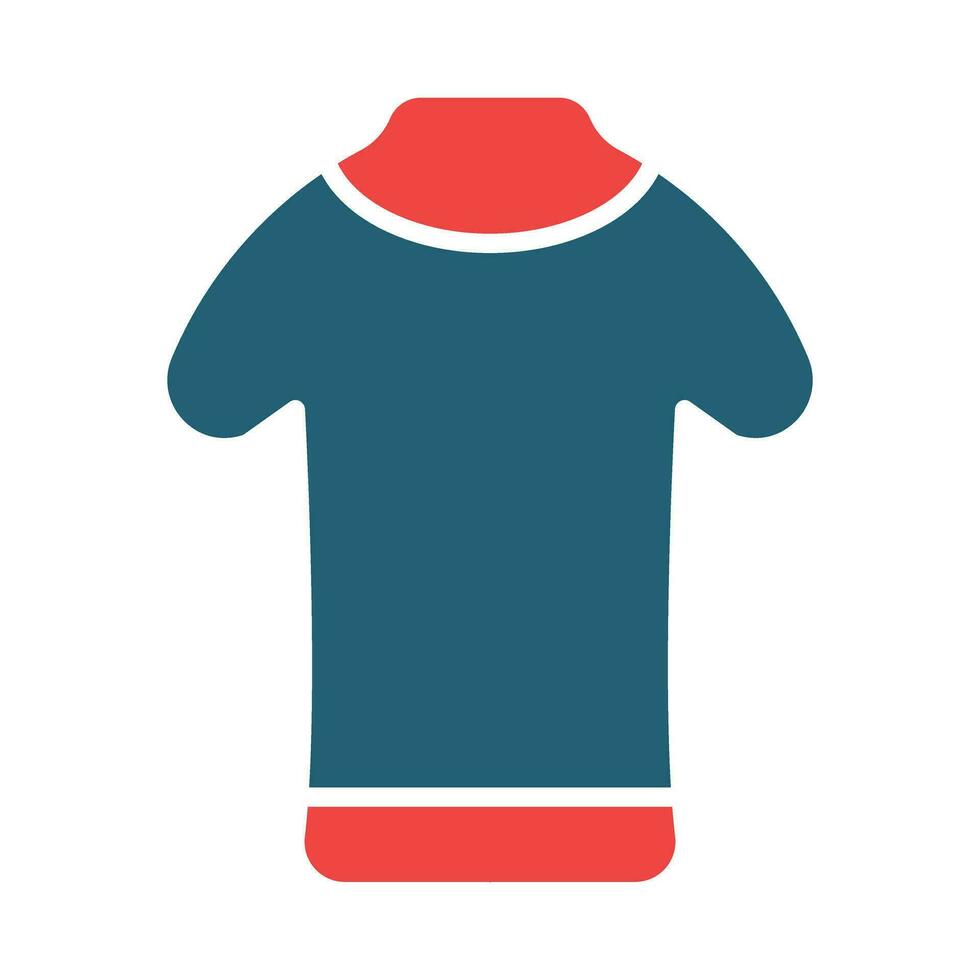 Jersey Glyph Two Color Icon For Personal And Commercial Use. vector