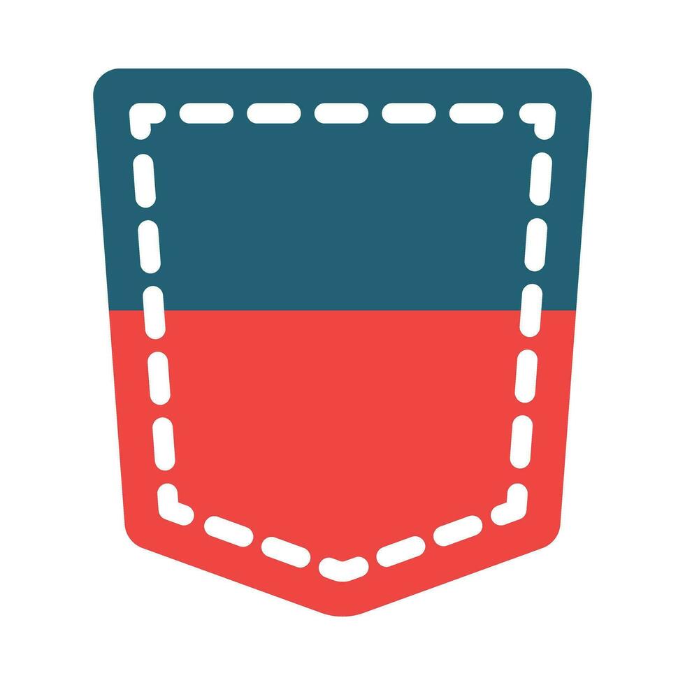 Pocket Glyph Two Color Icon For Personal And Commercial Use. vector