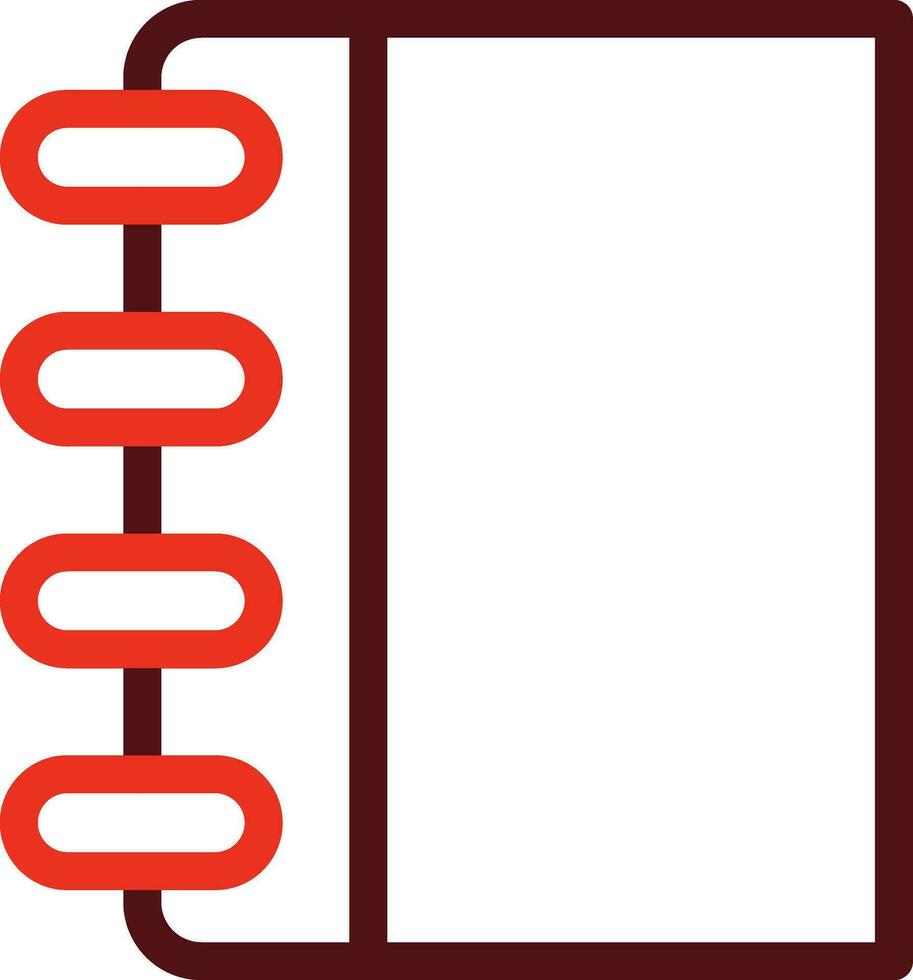File Thick Line Two Color Icons For Personal And Commercial Use. vector