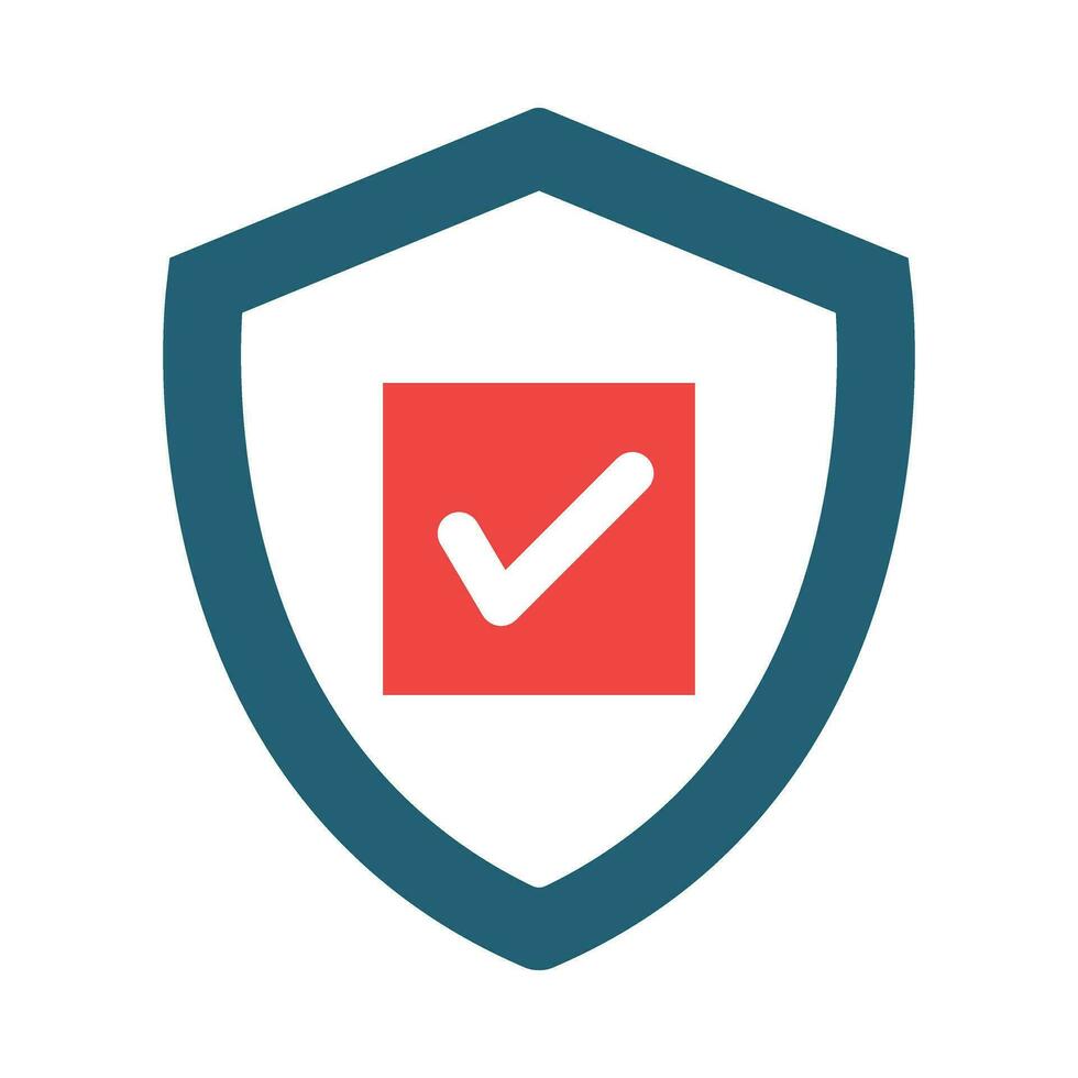 Verified Glyph Two Color Icon For Personal And Commercial Use. vector